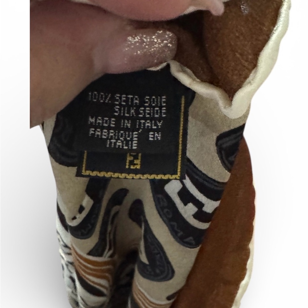 Fendi Multicolor Patchwork Scarf - image 4